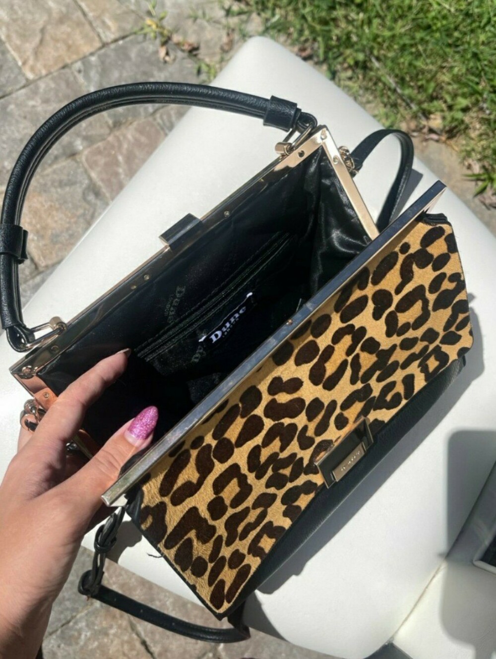 Dunne London Leopard Purse - Picture 6 of 9